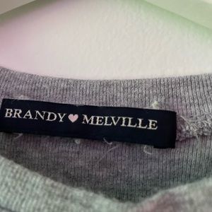 Brandy Melville Gray Top